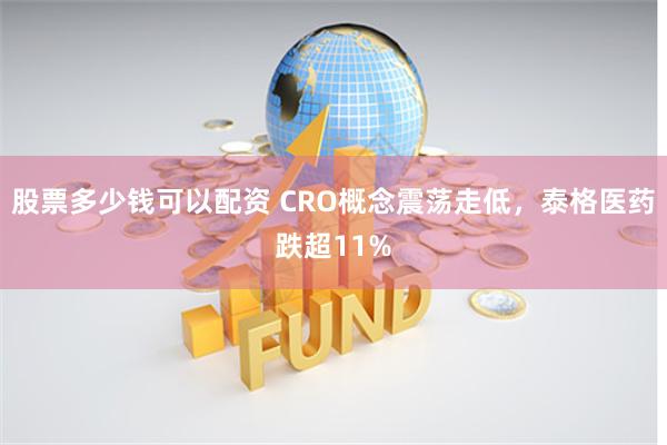 股票多少钱可以配资 CRO概念震荡走低，泰格医药跌超11%