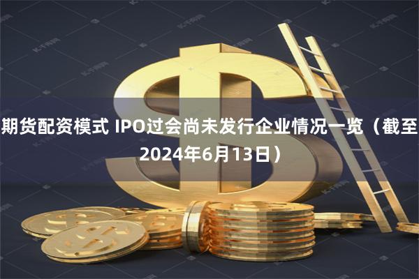 期货配资模式 IPO过会尚未发行企业情况一览（截至2024年6月13日）